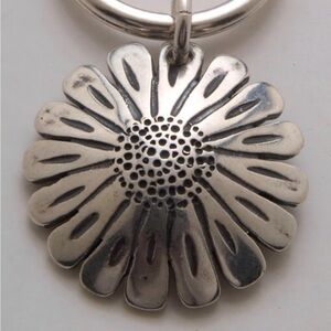 New Sterling Silver Sunflower Pendant Handmade out of a Silver Quarter